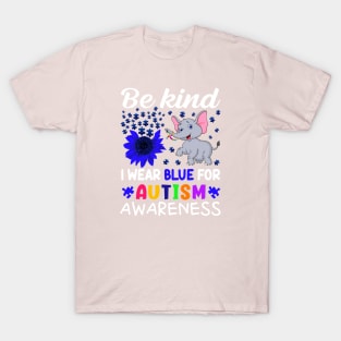 I wear blue for autism awareness T-Shirt